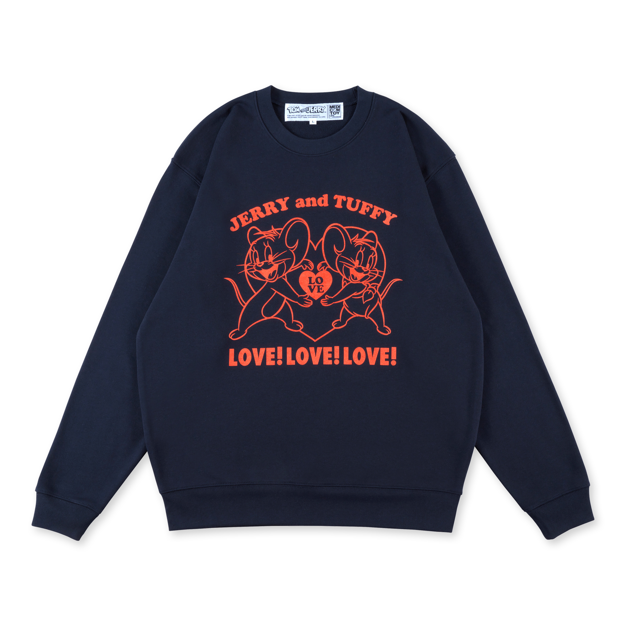 MLE＜TOM and JERRY＞ LOVE！ CREW NECK SWEATSHIRT《2026年11月発売予定 受注期間は9月6日まで》_1