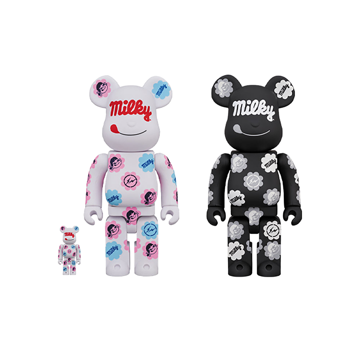 2種セット MILKY THE CONVENI PEKO 100％ & 400% MILKY THE CONVENI MILKY BE@RBRICK 100％ & 400％ | MEDICOM TOY