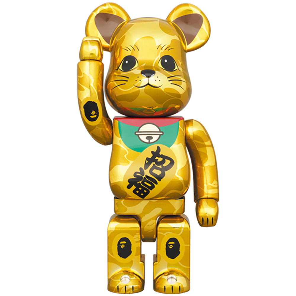 BE@RBRICK BAPE(R) 招き猫 金メッキ & 達磨 銀メッキ 100％ & 400％ 4PCS SET_2