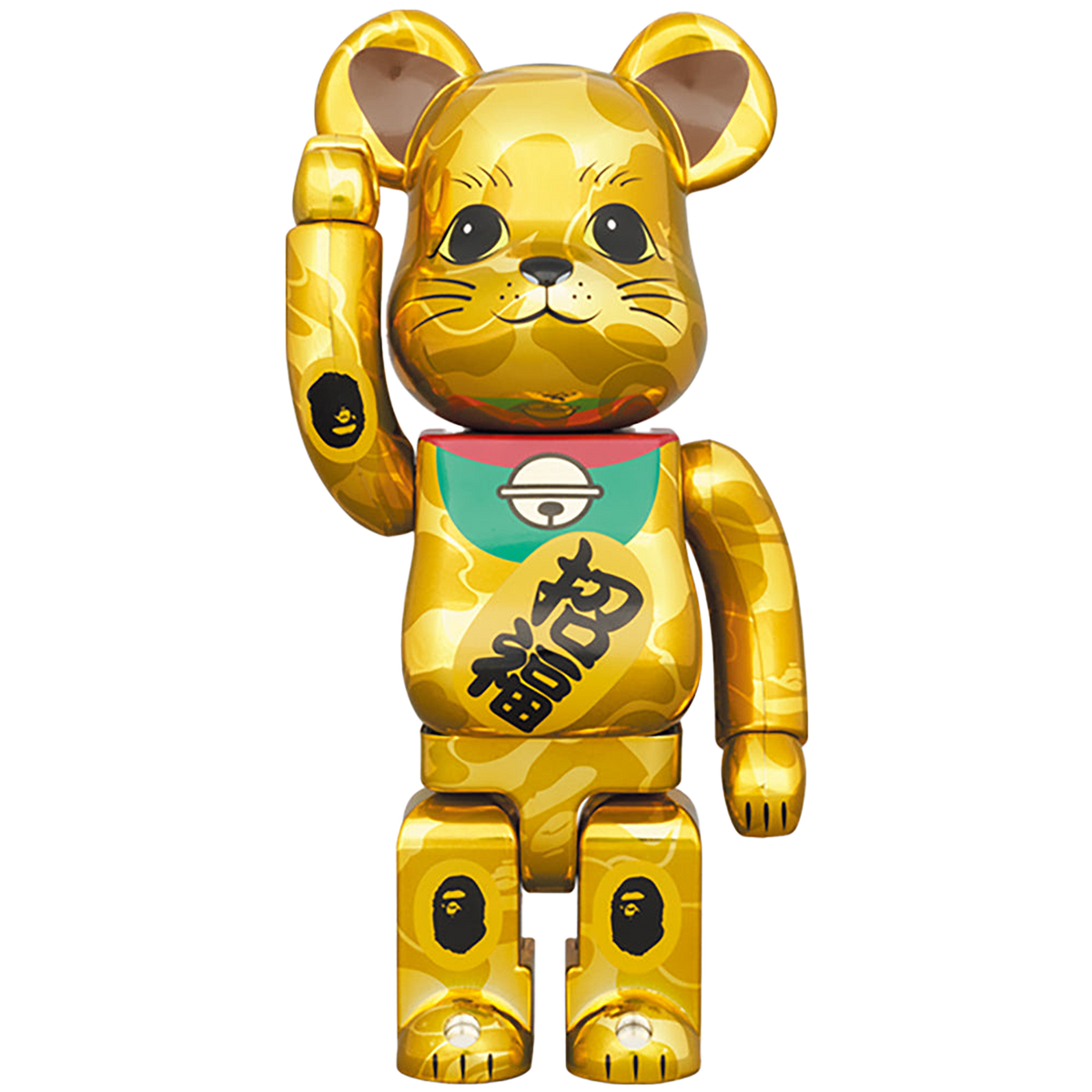 BE@RBRICK BAPE(R) 招き猫 金メッキ & 達磨 銀メッキ 100％ & 400％ 4PCS SET