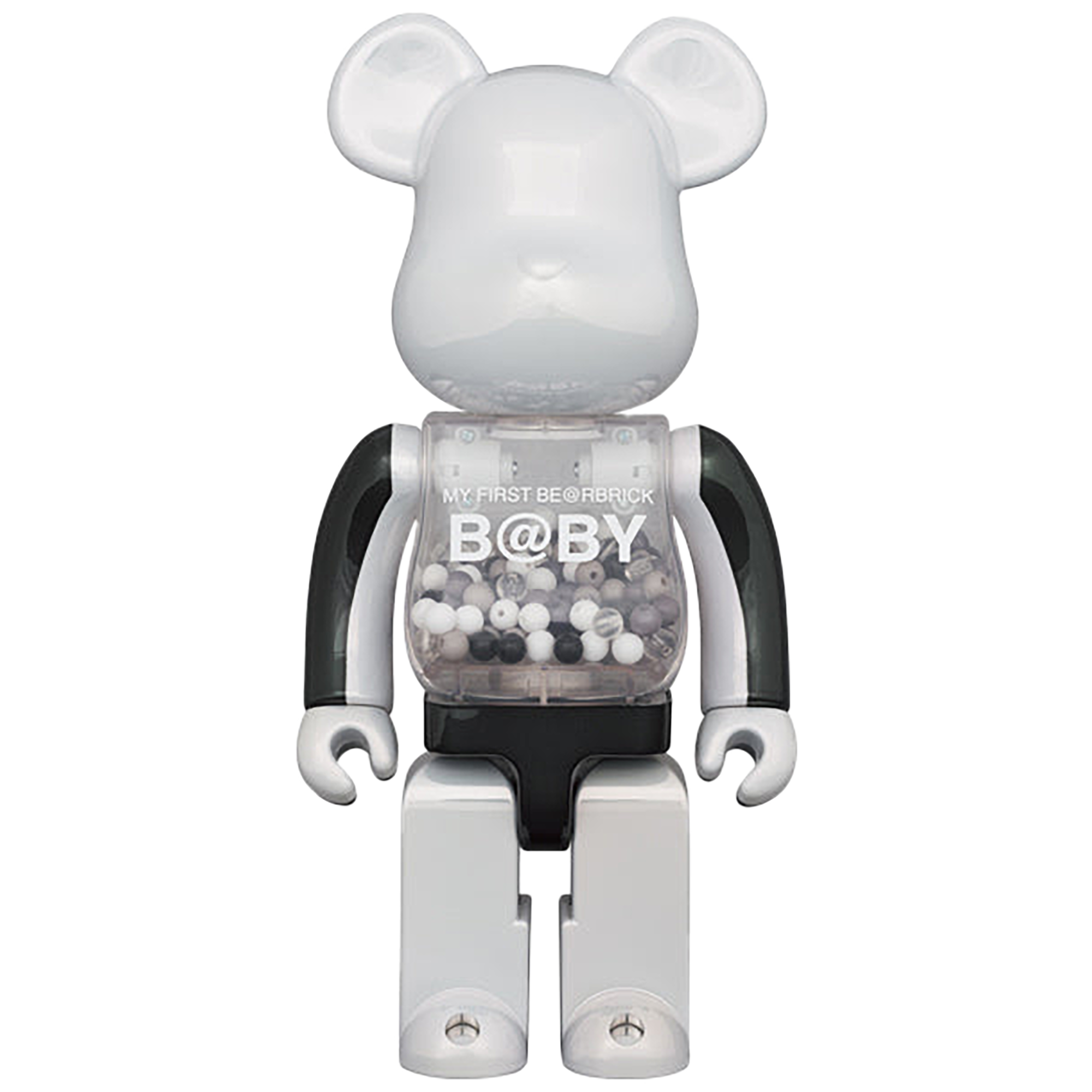 MY FIRST BE@RBRICK B@BY BLACK & WHITE CHROME Ver. 100％ & 400％