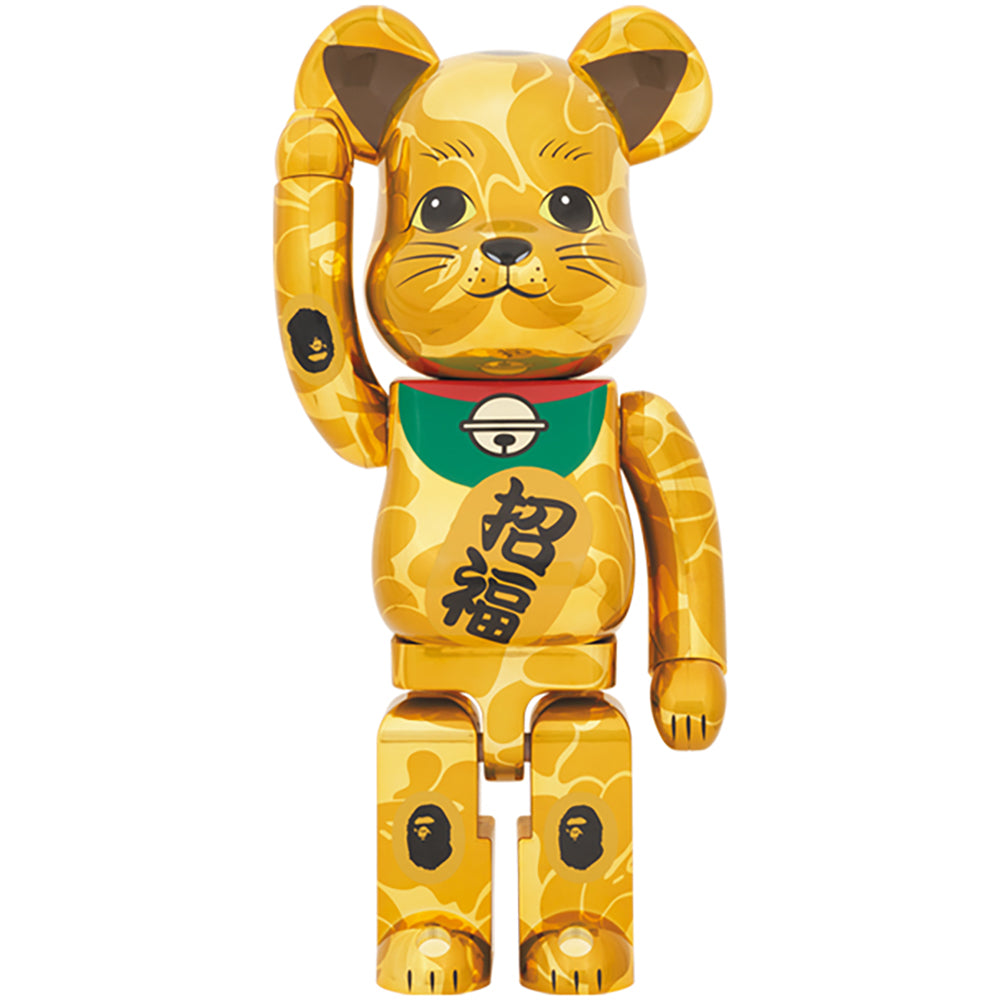 BE@RBRICK BAPE(R) 招き猫 金メッキ 1000％／達磨 銀メッキ 1000％_1