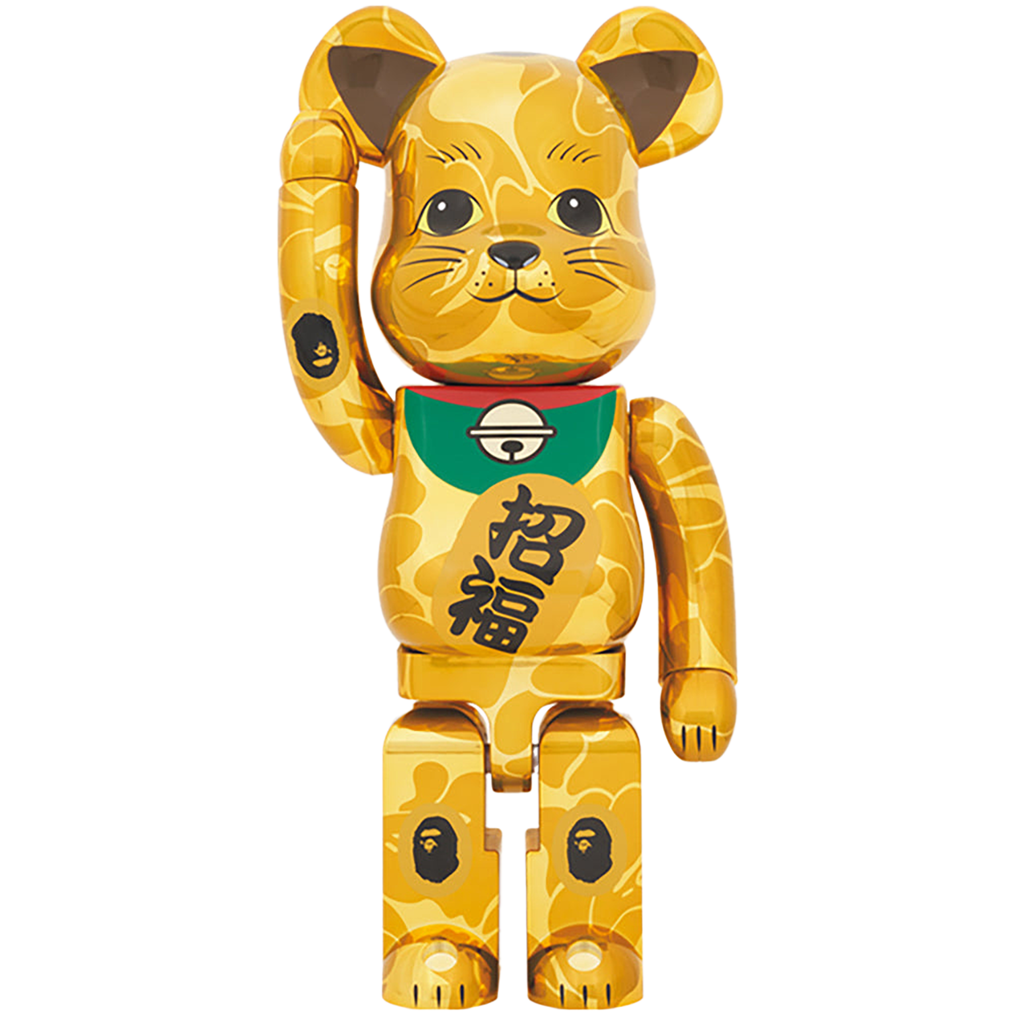 BE@RBRICK BAPE(R) 招き猫 金メッキ 1000％／達磨 銀メッキ 1000％