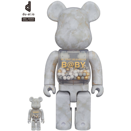 MY FIRST BE@RBRICK B@BY MARBLE(大理石) Ver. 100％ & 400％_0