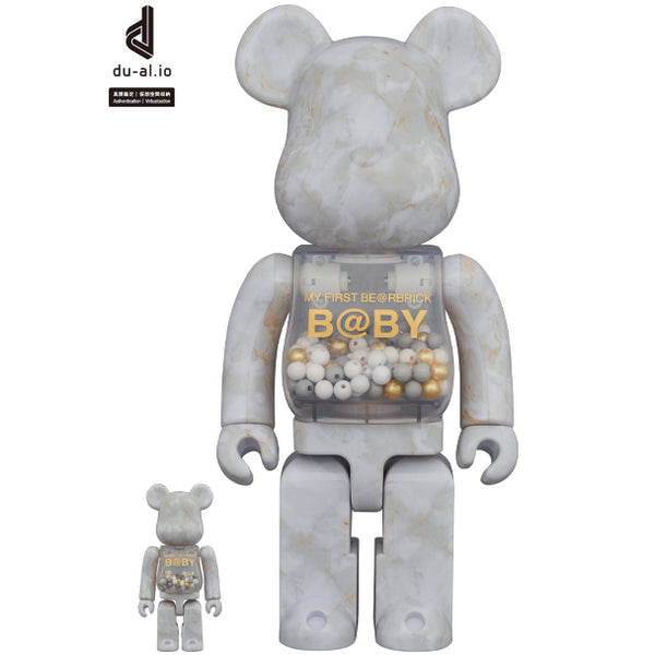 MY FIRST BE@RBRICK B@BY MARBLE(大理石) Ver. 100％ & 400