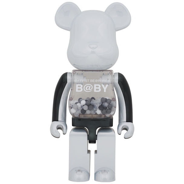 MY FIRST BE@RBRICK B@BY BLACK & WHITE CHROME Ver. 1000％_0