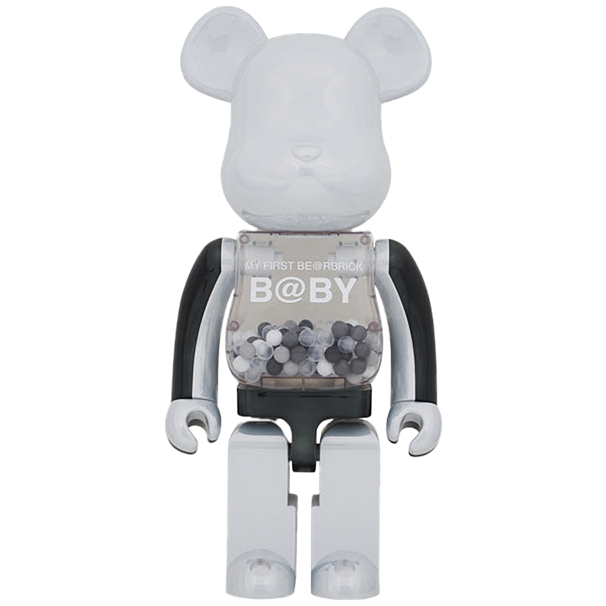 MY FIRST BE@RBRICK B@BY BLACK & WHITE CHROME Ver. 1000％