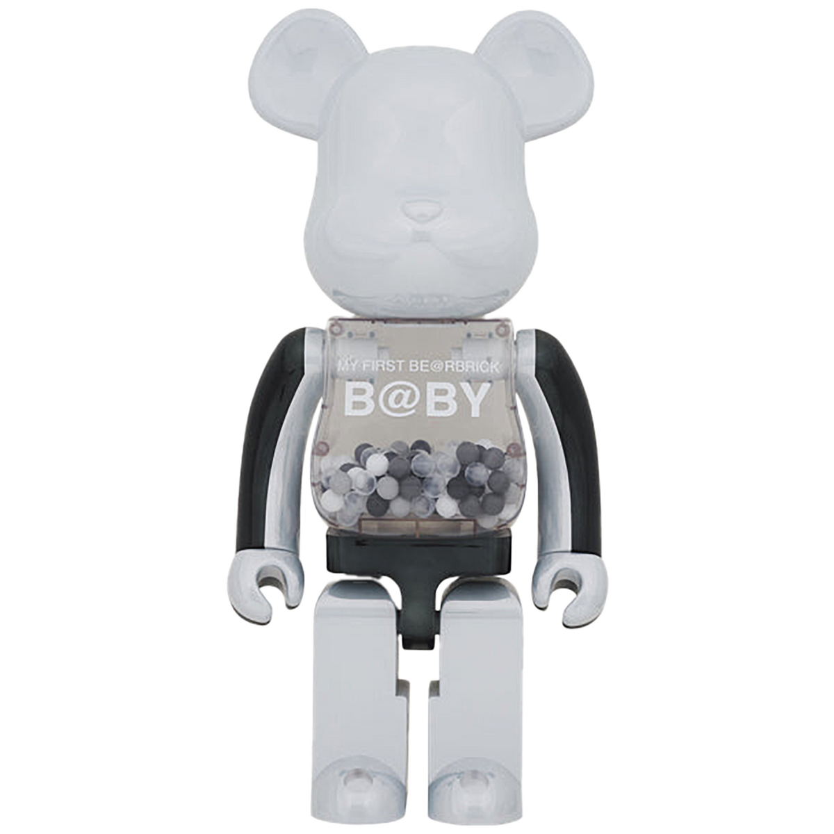 MY FIRST BE@RBRICK B@BY BLACK & WHITE CHROME Ver. 1000％