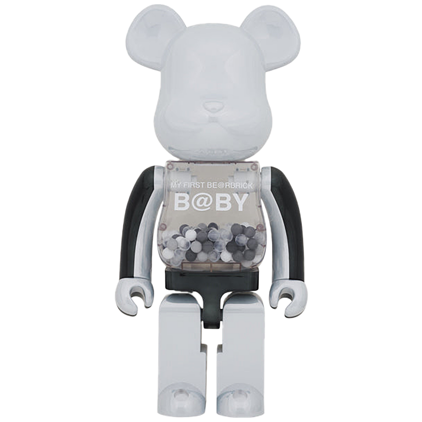 MY FIRST BE@RBRICK B@BY BLACK & WHITE CHROME Ver. 1000％