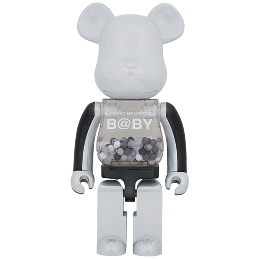 MY FIRST BE@RBRICK B@BY BLACK & WHITE CHROME Ver. 1000％