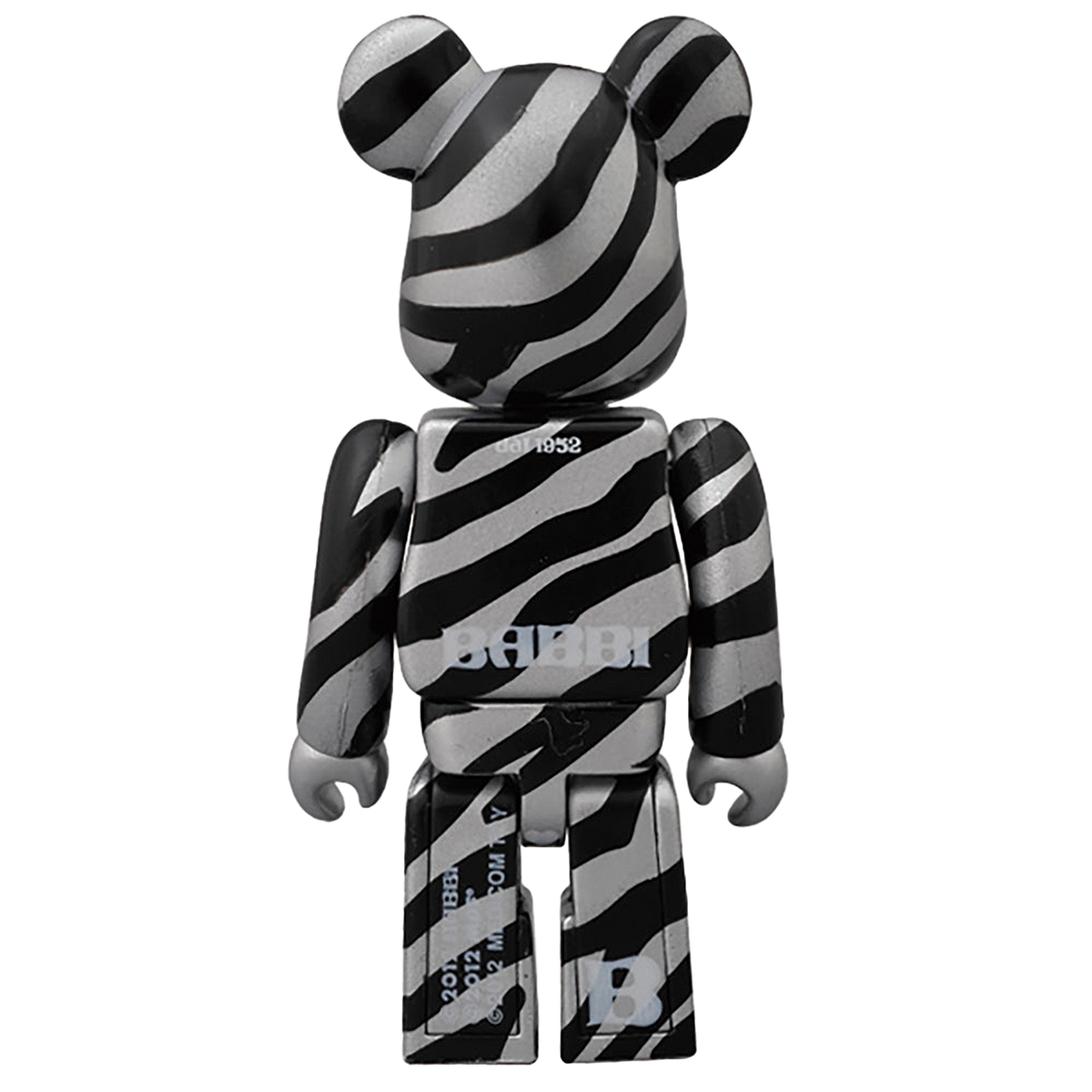 BABBI♥BE@RBRICK ZEBRA ARGENTO/LEOPARD FUCSIA/CUORE ROSSO/CUORE VERDE