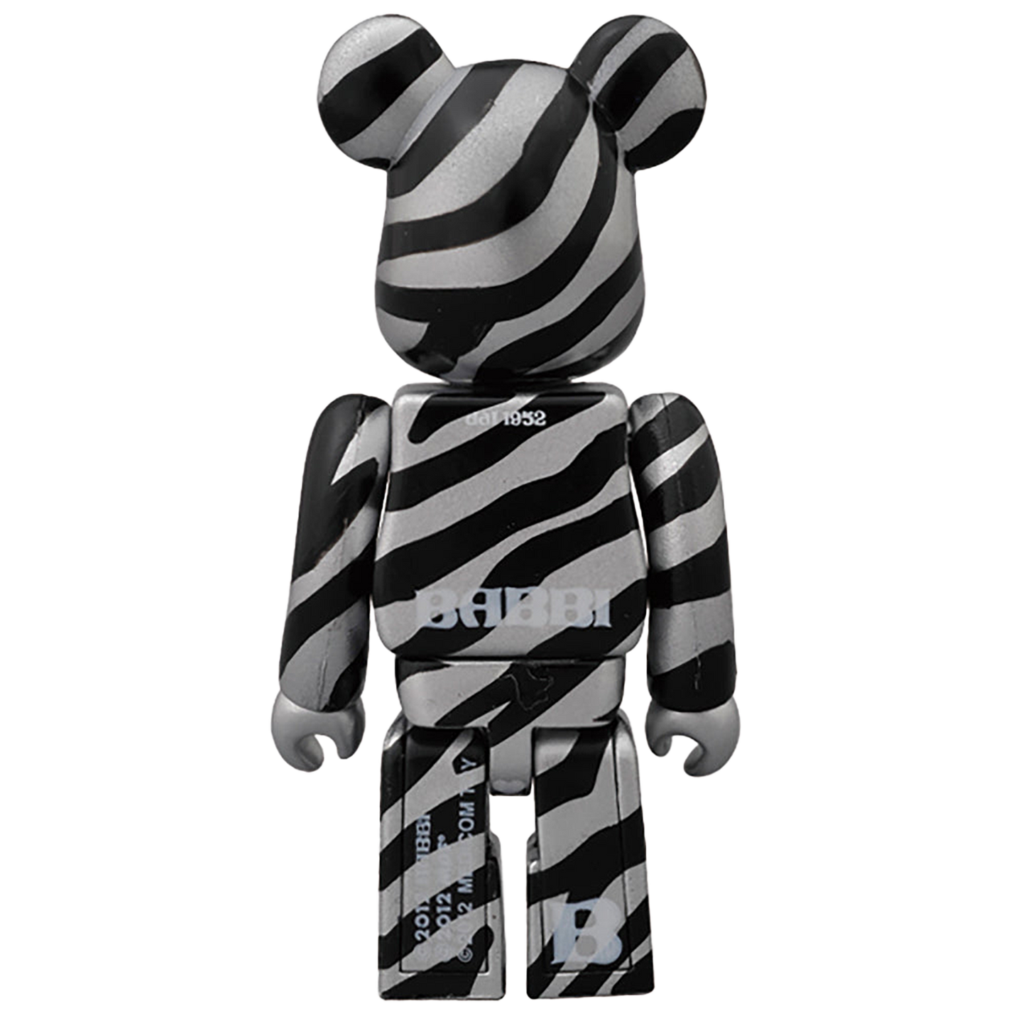 BABBI♥BE@RBRICK ZEBRA ARGENTO/LEOPARD FUCSIA/CUORE ROSSO/CUORE VERDE