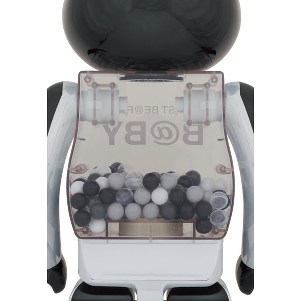MY FIRST BE@RBRICK B@BY BLACK & WHITE CHROME Ver. 1000％_1