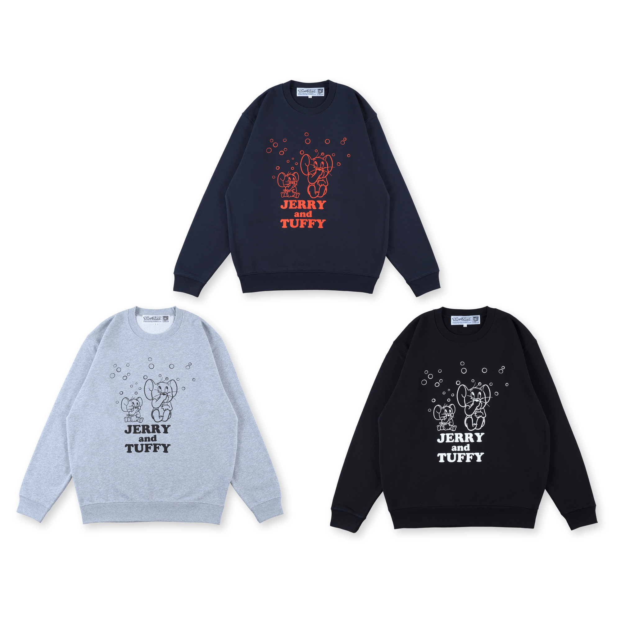 MLE＜TOM and JERRY＞ BUBBLES CREW NECK SWEATSHIRT《2026年11月発売予定 受注期間は9月6日まで》_0