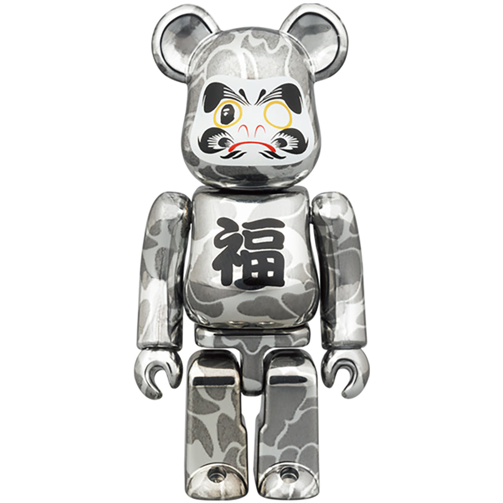 BE@RBRICK BAPE(R) 招き猫 金メッキ & 達磨 銀メッキ 100％ & 400％ 4PCS SET_4