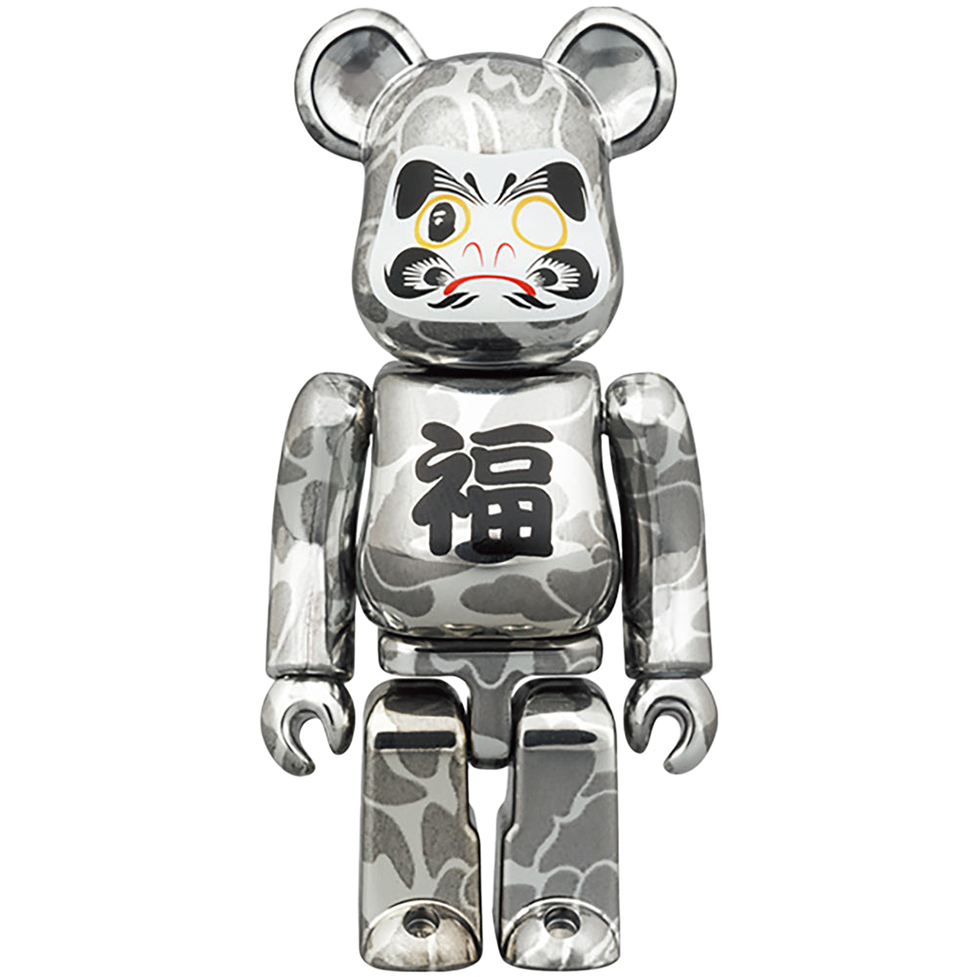 BE@RBRICK BAPE(R) 招き猫 金メッキ & 達磨 銀メッキ 100％ & 400％ 4PCS SET