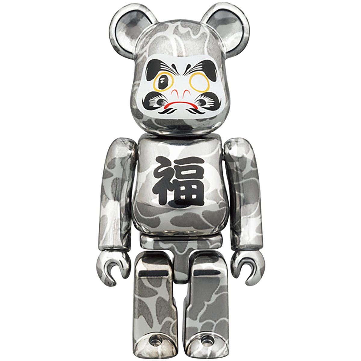BE@RBRICK BAPE(R) 招き猫 金メッキ & 達磨 銀メッキ 100％ & 400％ 4PCS SET
