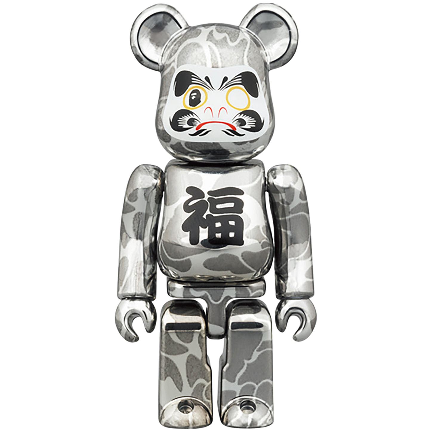 BE@RBRICK BAPE(R) 招き猫 金メッキ & 達磨 銀メッキ 100％ & 400％ 4PCS SET
