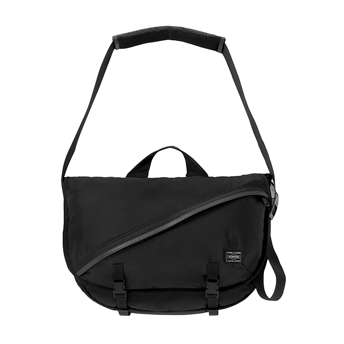 「PORTER × BE@RBRICK」 BLACK／REFLECTIVE MESSENGER BAG