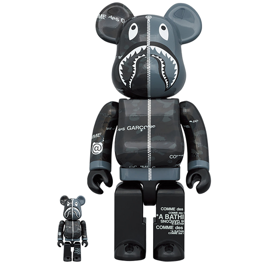 BE@RBRICK BAPE(R) CDG CAMO SHARK 100％ & 400％