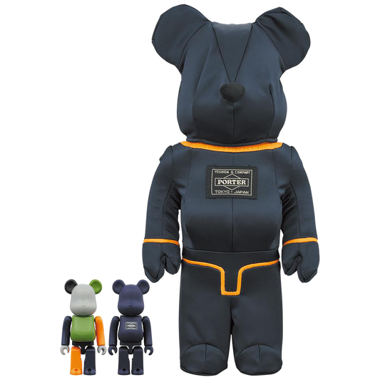 BE@RBRICK PORTER TANKER 铁蓝特别版 100% 和 400%
