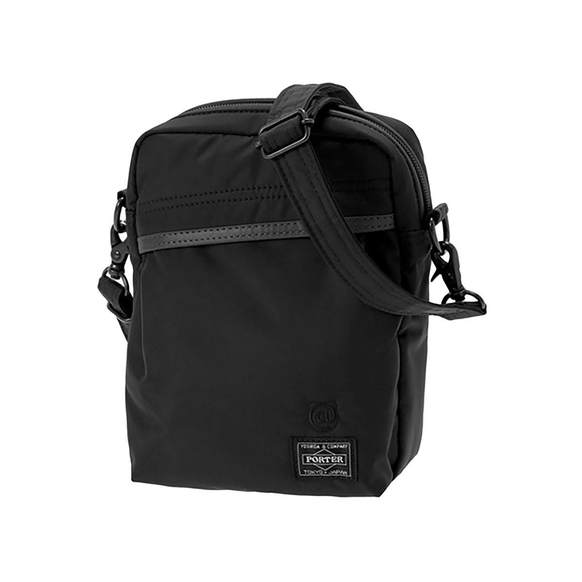 「PORTER × BE@RBRICK」 BLACK／REFLECTIVE SHOULDER BAG