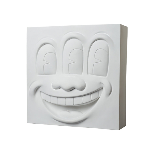 Three Eyed Smiling Face STATUE WHITE Ver.