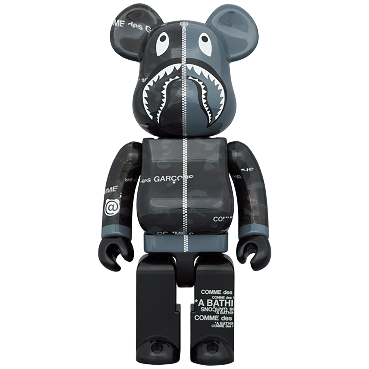 BE@RBRICK BAPE(R) CDG CAMO SHARK 100％ & 400％