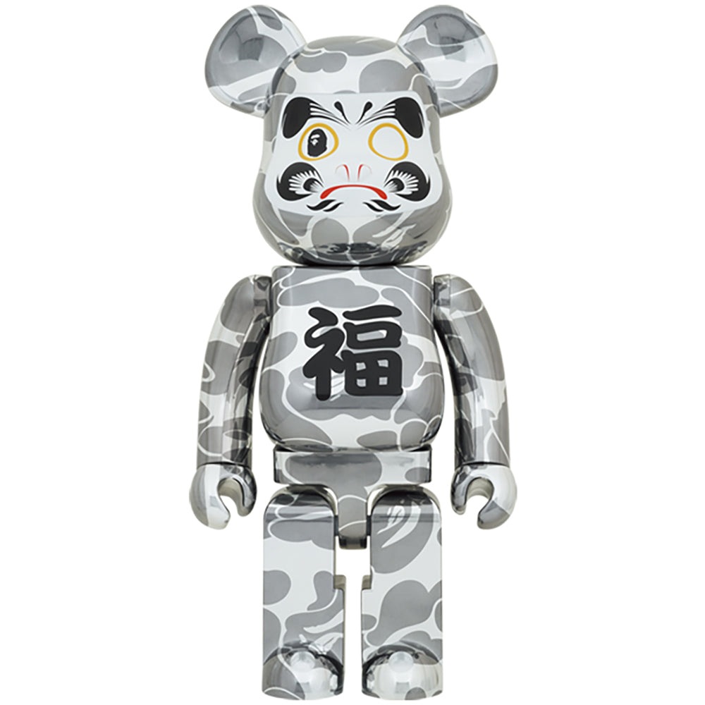 BE@RBRICK BAPE(R) 招き猫 金メッキ 1000％／達磨 銀メッキ 1000％_3