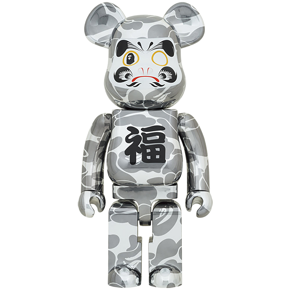 BE@RBRICK BAPE(R) 招き猫 金メッキ 1000％／達磨 銀メッキ 1000％