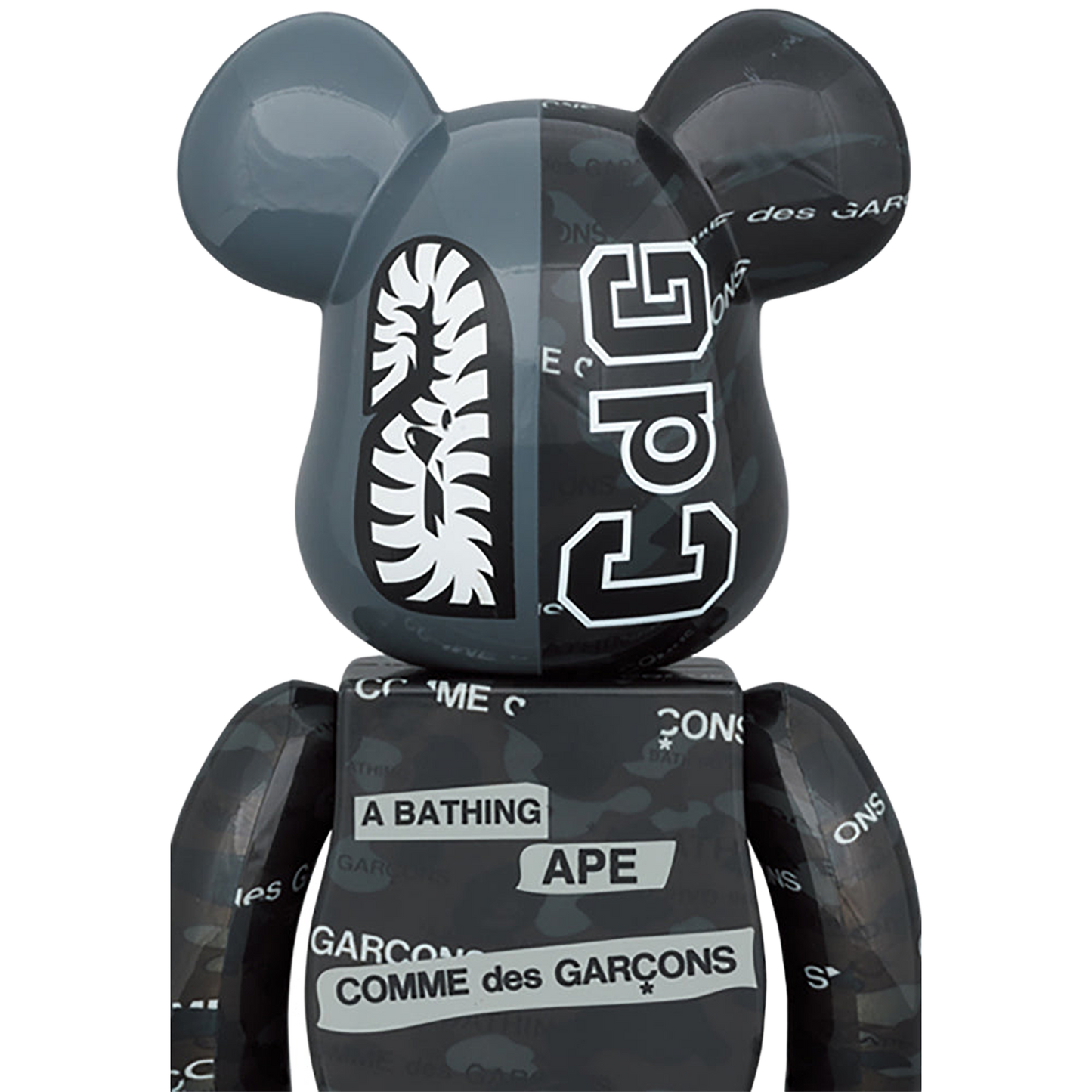 BE@RBRICK BAPE(R) CDG CAMO SHARK 100％ & 400％