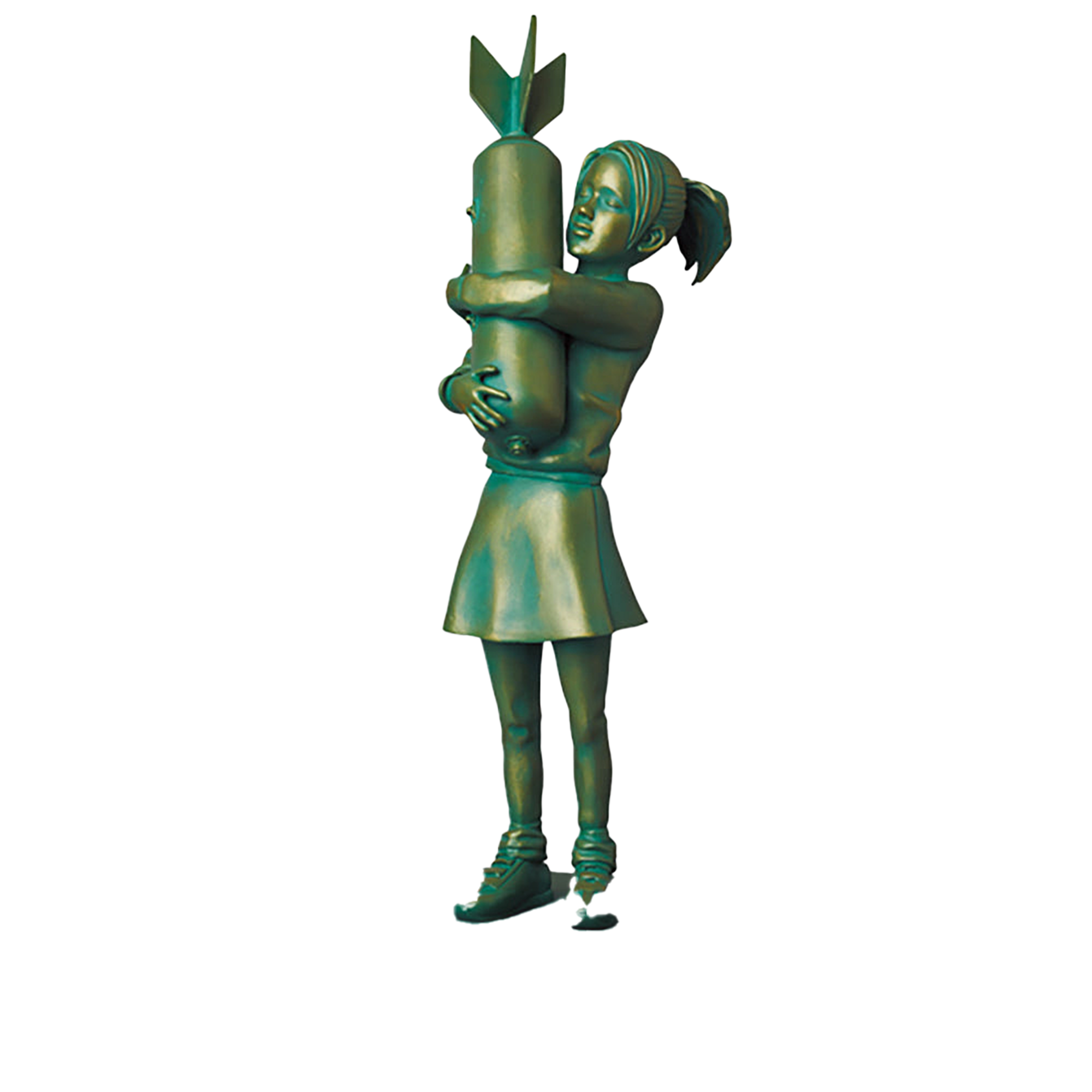 BOMB HUGGER BRONZE STATUE #2