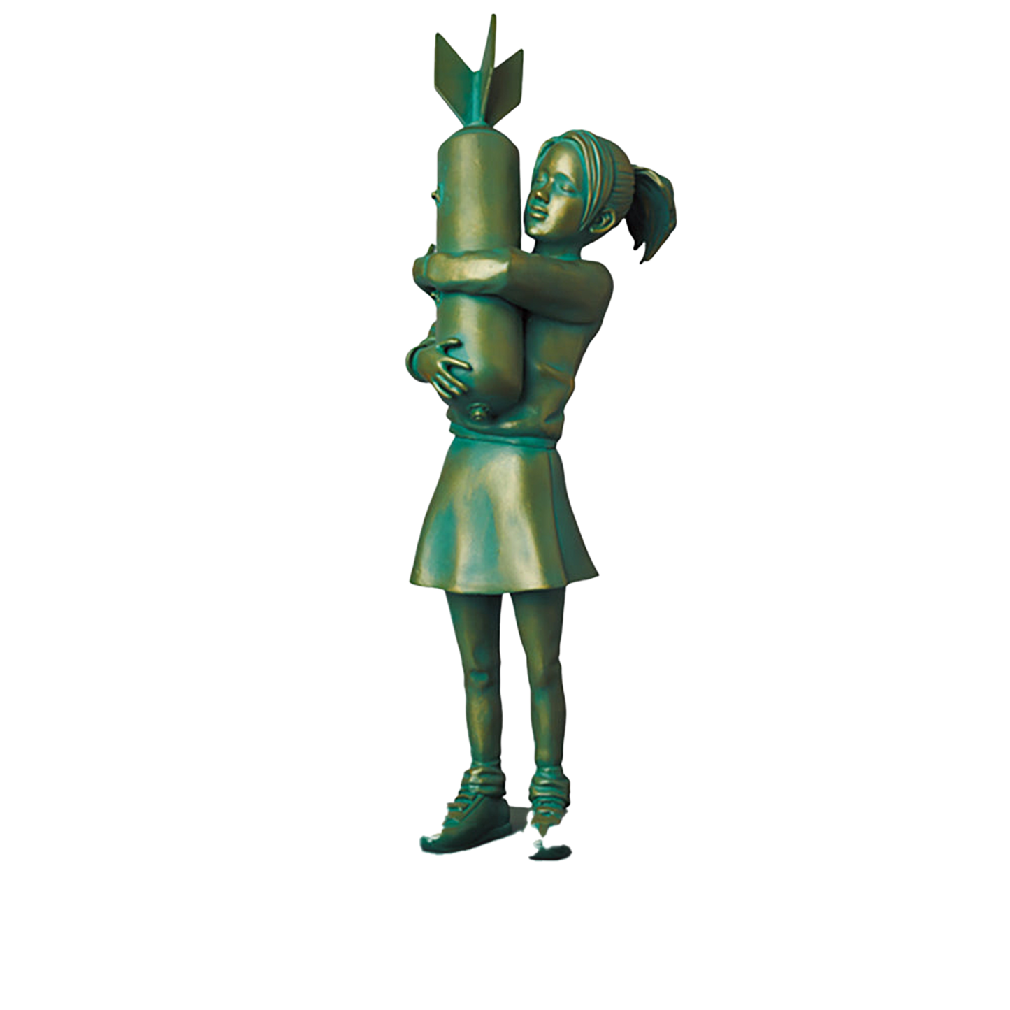 BOMB HUGGER BRONZE STATUE #2