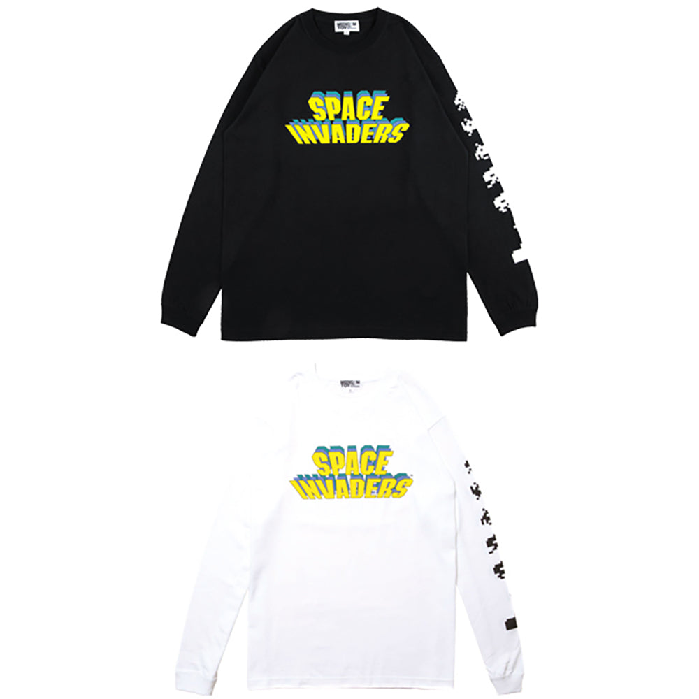 MLE SPACE INVADERSシリーズ LONG SLEEVE TEE "SPACE INVADERS"_0