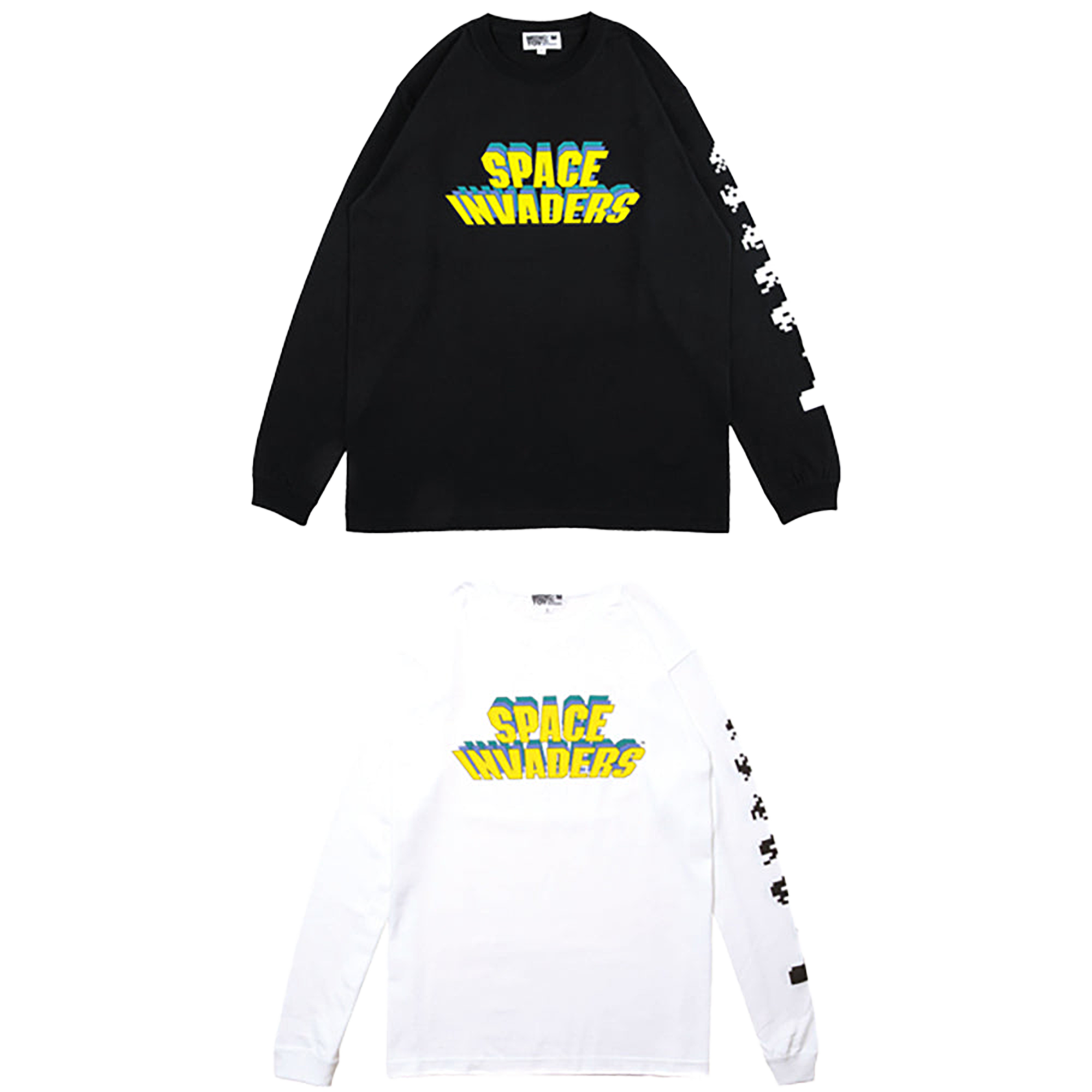 MLE SPACE INVADERSシリーズ LONG SLEEVE TEE "SPACE INVADERS"