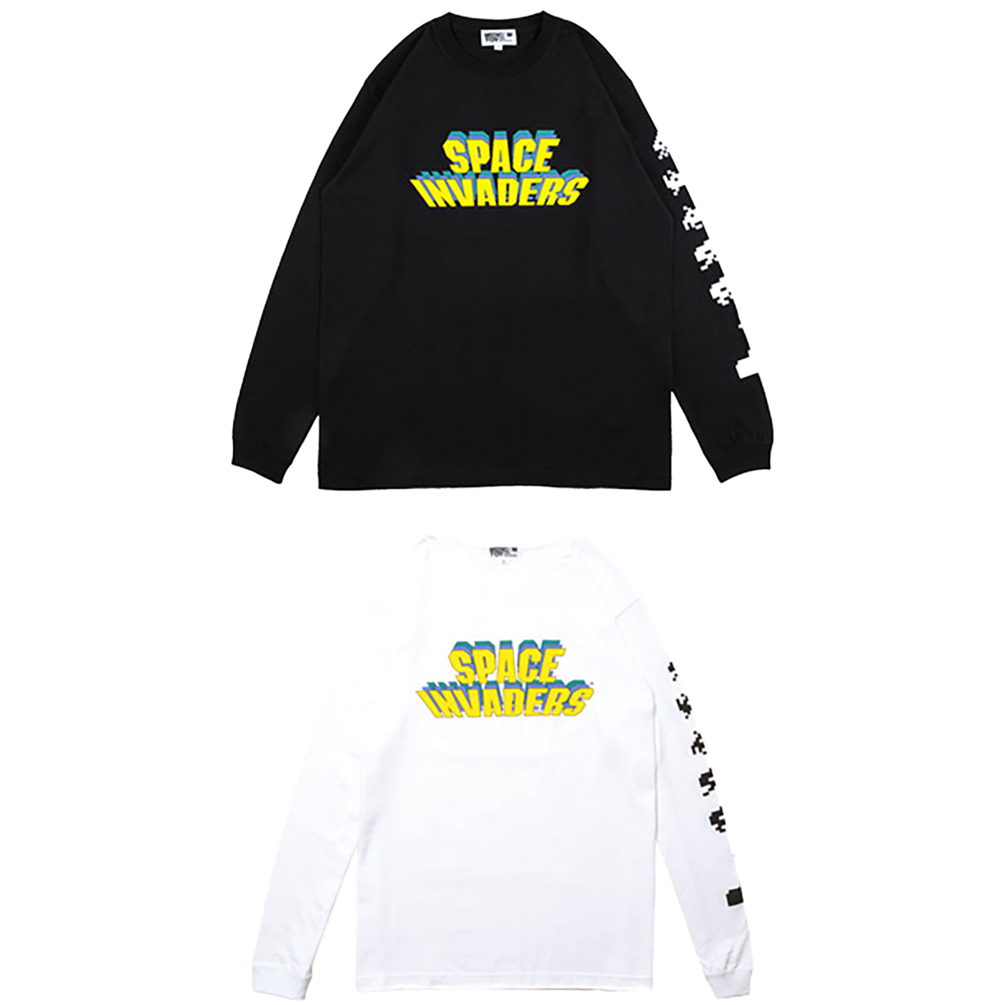 MLE SPACE INVADERSシリーズ LONG SLEEVE TEE "SPACE INVADERS"