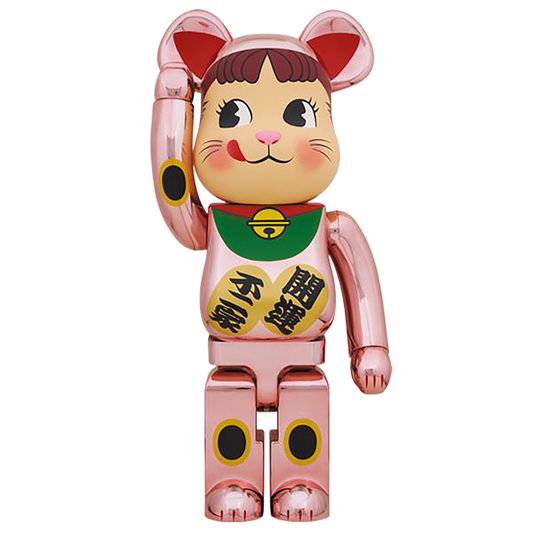 BE@RBRICK 招财猫 Peko-chan 桃子镀金 1000%