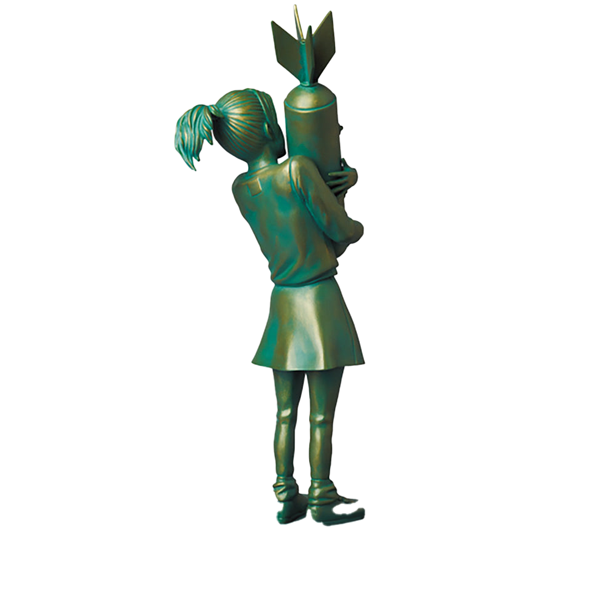 BOMB HUGGER BRONZE STATUE #2