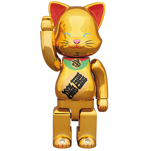 NY@BRICK 招き猫 金メッキ弐 400％