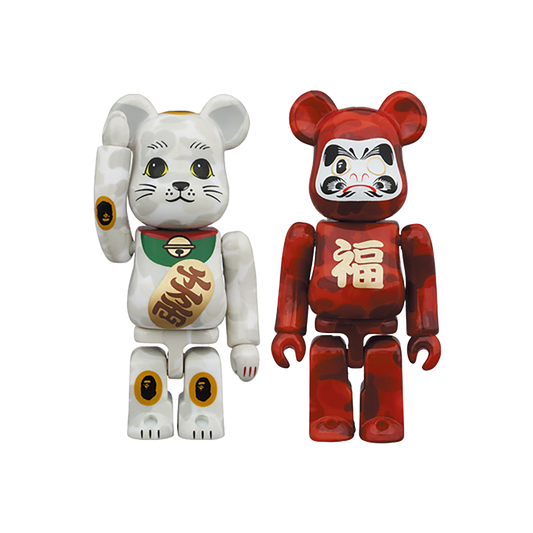BE@RBRICK BAPE(R) 招き猫 & 達磨 100％ 2PACK