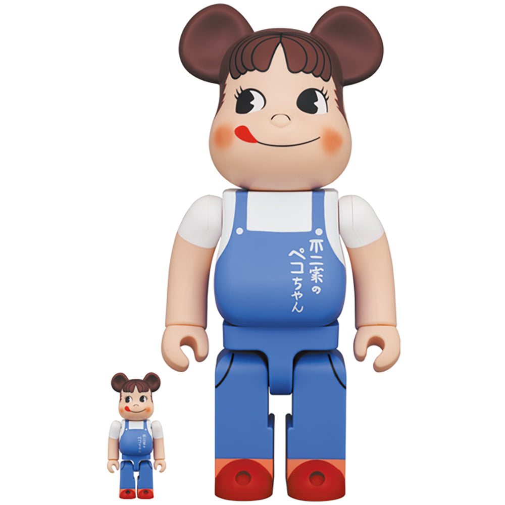 BE@RBRICK ペコちゃん The overalls girl 100％ ＆ 400％_0