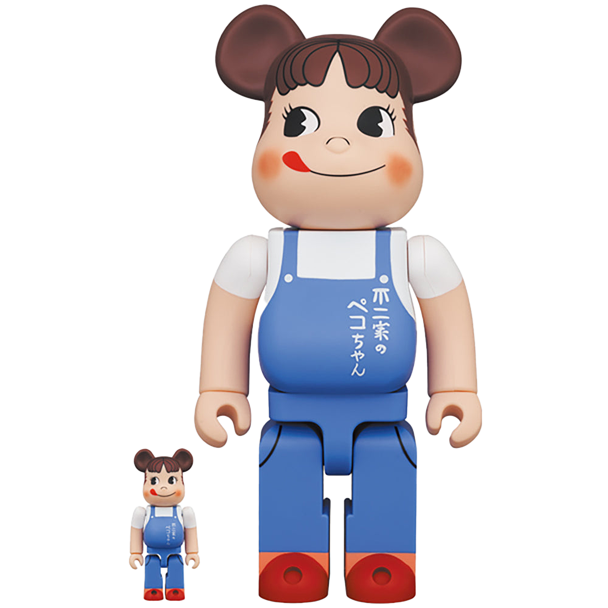 BE@RBRICK ペコちゃん The overalls girl 100％ ＆ 400％
