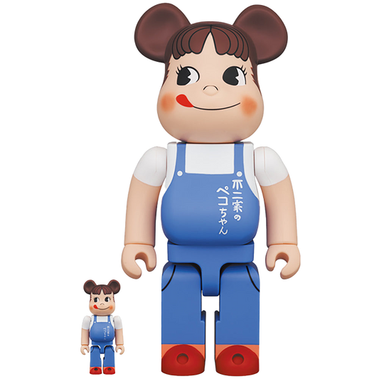 BE@RBRICK ペコちゃん The overalls girl 100％ ＆ 400％