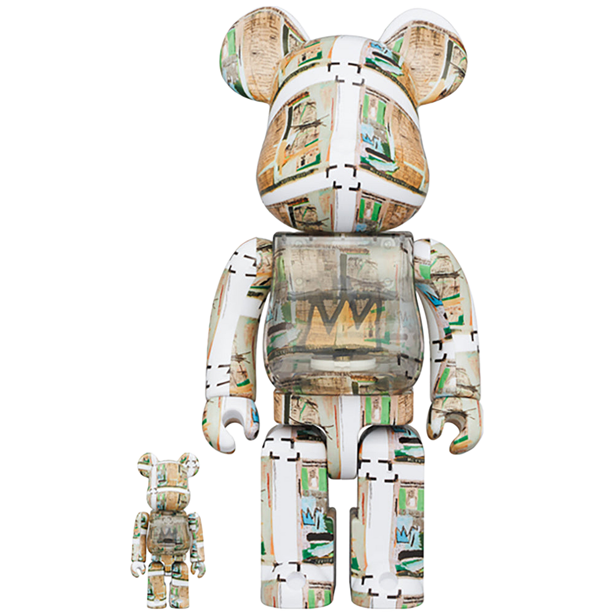 BE@RBRICK Jean-Michel Basquiat "King Pleasure" 100％ & 400％