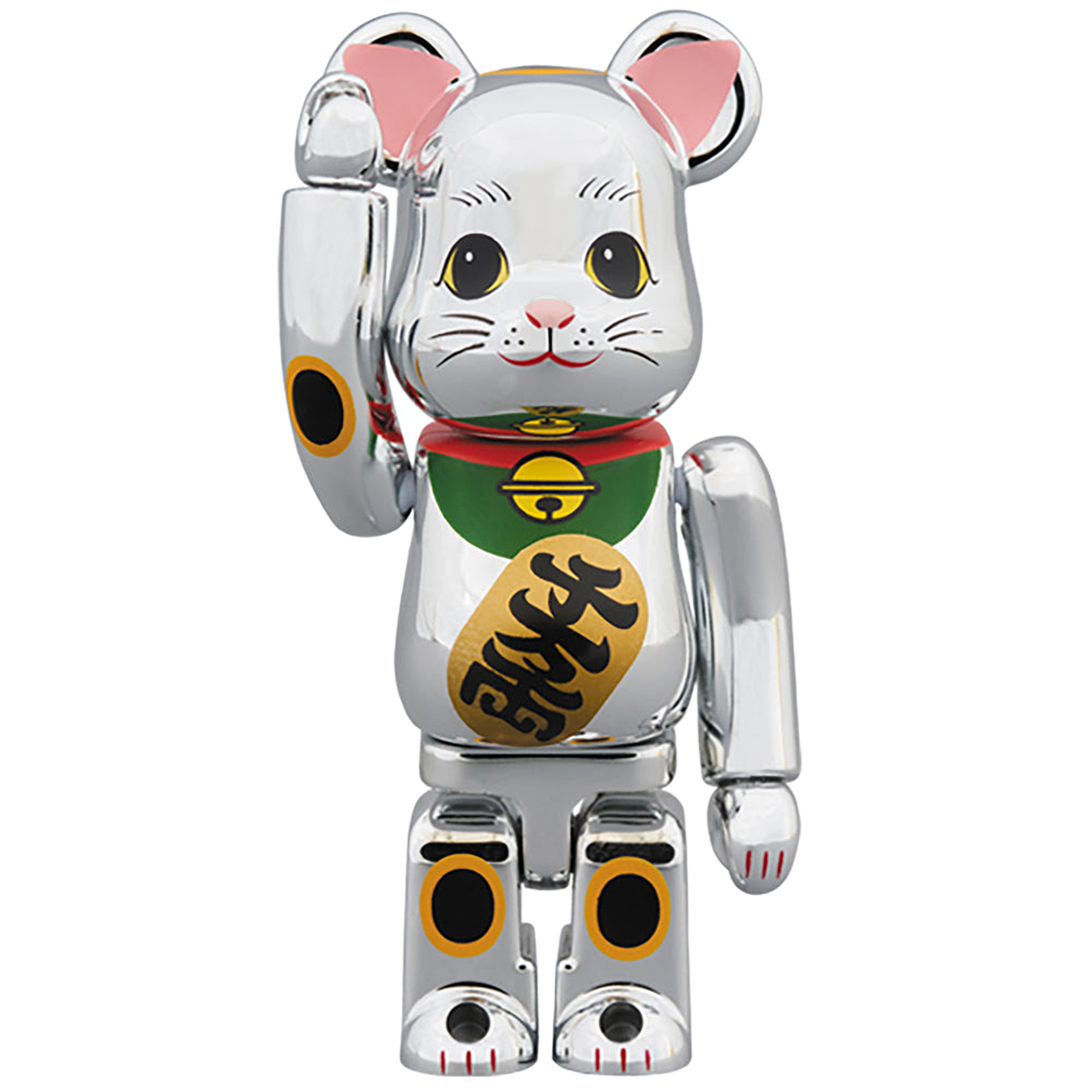 BE@RBRICK 招き猫 銀メッキ参 100％