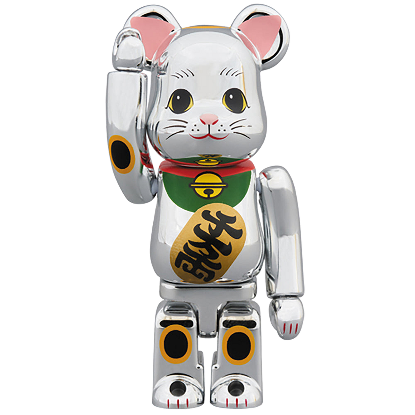 BE@RBRICK 招き猫 銀メッキ参 100％