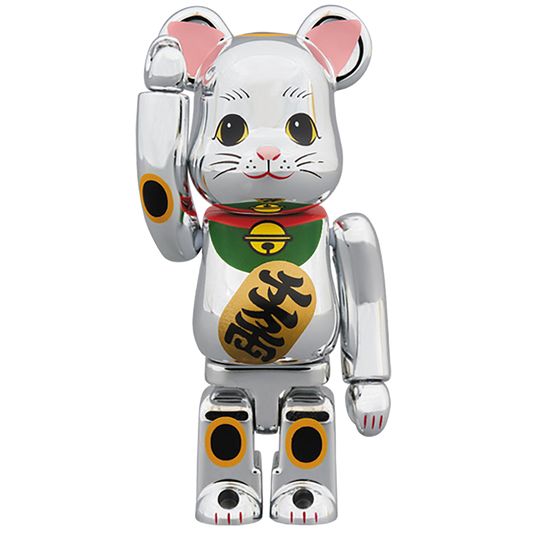 BE@RBRICK 招き猫 銀メッキ参 100％