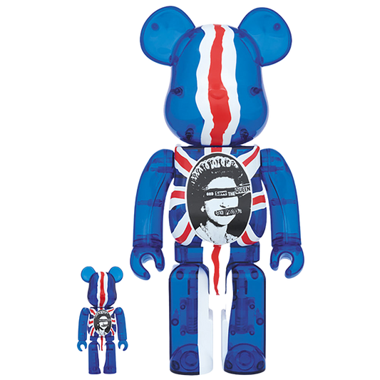 BE@RBRICK God Save The Queen Clear Ver. 100％ & 400％