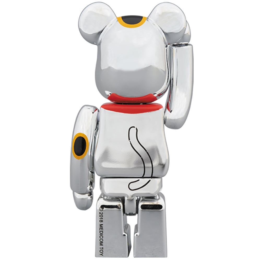 BE@RBRICK 招き猫 銀メッキ参 100％_1