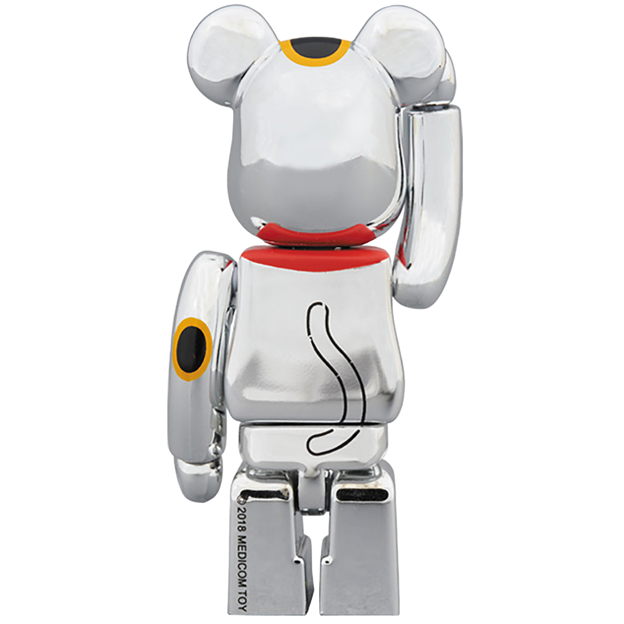 BE@RBRICK 招き猫 銀メッキ参 100％